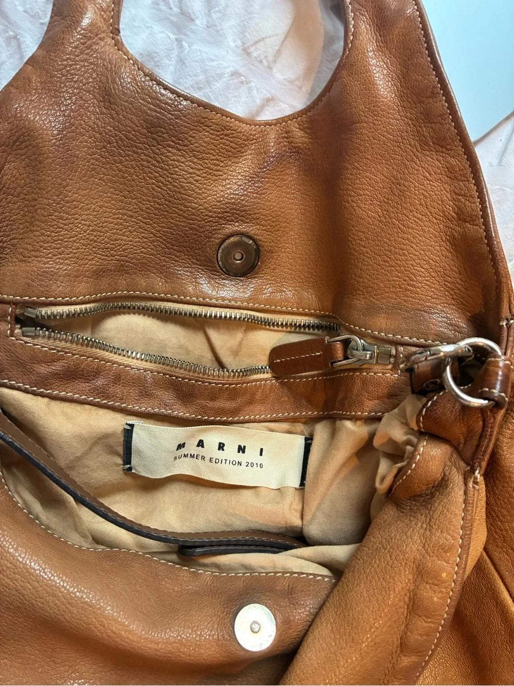 MARNI Summer 2010 Studded Leather Tote Bag